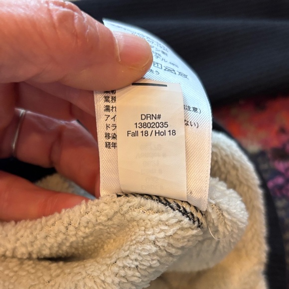 Eddie Bauer Black Long Sleeve Waffle Knit Fleece Henley Shirt - Picture 8 of 8